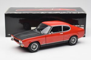 Ford Capri Mk1 2600 RS Red Black Minichamps 1:18 180089071 Diecast - image 8 of 8