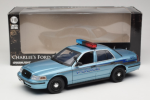 Ford Crown Victoria Police Cruiser Twilight Blue Greenlight 1:18 01643 Diecast - image 8 of 8