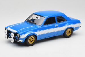 Ford Escort Mk1 RS 1600 Blue White Stripes Minichamps 1:18 100688102 Diecast