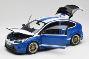 Ford Focus RS Mk2 LM Classic Blue Capri RS2600 Tribute Minichamps 1:18 100080072 Diecast - image 2 of 8