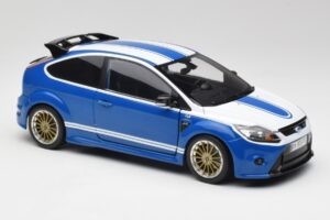 Ford Focus RS Mk2 LM Classic Blue Capri RS2600 Tribute Minichamps 1:18 100080072 Diecast - image 6 of 8