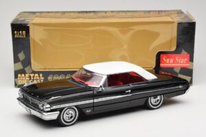Ford Galaxie 500 Black Sun Star 1:18 1442 Diecast - image 8 of 8