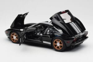 Ford GT Black With White Stripes AUTOart 1:18 73023 Diecast - image 5 of 8