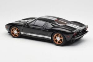 Ford GT Black With White Stripes AUTOart 1:18 73023 Diecast - image 7 of 8