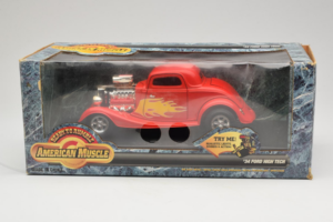 Ford High Tech Red with Flame American Muscle 1:18 7726 Diecast - image 4 of 4