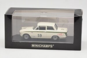 Ford Lotus Cortina Mk1 #59 J. Clark / R. Parsons Sebring 12 Hours 1964 Minichamps 1:43 400648259 Diecast - image 4 of 4