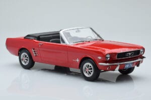 Ford Mustang Convertible Red Norev 1:18 182810 Diecast - image 4 of 6