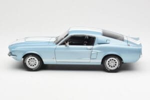 Ford Mustang Shelby GT500 Light Blue Metallic With White Stripes AUTOart 1:18 72907 Diecast - image 4 of 8