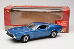 Ford Mustang SportsRoof Blue Sun Star 1:18 3612 Diecast - image 8 of 8
