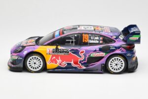 Ford Puma Rally1 #19 S. Loeb / I. Galmiche Rally Monte Carlo Winner 2022 IXO 1:18 18RMC110 Diecast - image 3 of 6