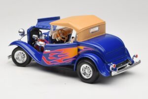 Ford Roadster Street Rod Blue with Fire Road Signature 1:18 92249 Diecast - image 5 of 8
