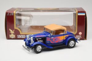 Ford Roadster Street Rod Blue with Fire Road Signature 1:18 92249 Diecast - image 8 of 8