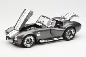 Ford Shelby Cobra 427 S/C Grey Metallic With White Stripes Kyosho 1:18 08045GRW Diecast - image 2 of 8