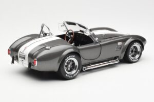 Ford Shelby Cobra 427 S/C Grey Metallic With White Stripes Kyosho 1:18 08045GRW Diecast - image 3 of 8