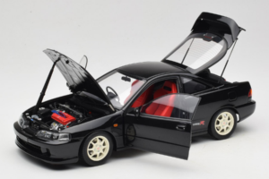 Honda Integra Type R DC2 Pre-Facelift Flamenco Black Pearl MotorHelix 1:18 M85203 Diecast - image 2 of 8