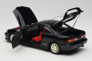 Honda Integra Type R DC2 Pre-Facelift Flamenco Black Pearl MotorHelix 1:18 M85203 Diecast - image 5 of 8