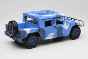 Hummer H1 Humvee Blue & White Motormax 1:18 73157 Diecast - image 3 of 8