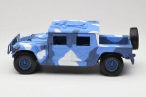 Hummer H1 Humvee Blue & White Motormax 1:18 73157 Diecast - image 4 of 8