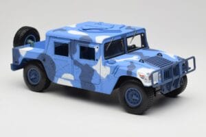 Hummer H1 Humvee Blue & White Motormax 1:18 73157 Diecast - image 6 of 8
