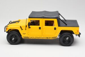 Hummer H1 Soft Top Yellow Maisto 1:18 56041 Diecast - image 4 of 8