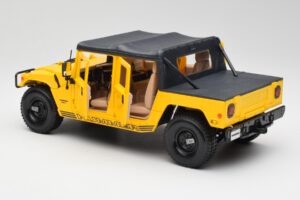 Hummer H1 Soft Top Yellow Maisto 1:18 56041 Diecast - image 5 of 8