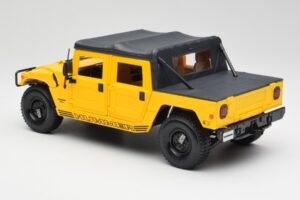 Hummer H1 Soft Top Yellow Maisto 1:18 56041 Diecast - image 7 of 8