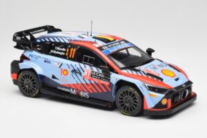 Hyundai i20 N Rally1 WRC #11 T. Neuville / M. Wydaeghe Rally Monte Carlo Winner 2024 IXO 1:18 18RMC194 Diecast - image 4 of 6