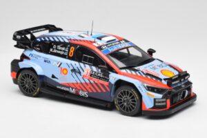 Hyundai i20 N Rally1 WRC #8 O. Tänak / M. Järveoja Rally Monte Carlo Night Version 2024 IXO 1:18 18RMC195 Diecast - image 4 of 6