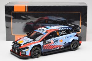 Hyundai i20 N Rally1 WRC #8 O. Tänak / M. Järveoja Rally Monte Carlo Night Version 2024 IXO 1:18 18RMC195 Diecast - image 6 of 6