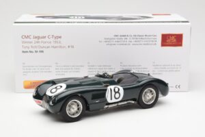 Jaguar C-Type #18 T. Rolt / D. Hamilton 24 Hours of Le Mans Winner 1953 CMC 1:18 M-195 Diecast - image 6 of 6
