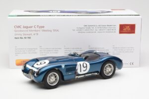 Jaguar C-Type #19 J. Stewart Ecurie Ecosse Goodwood Members Meeting 1954 CMC 1:18 M-192 Diecast - image 6 of 6