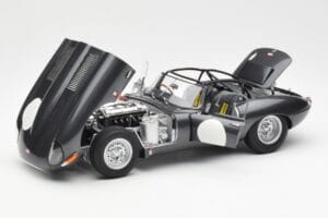 Jaguar E-Type Series 1 Coupe Lightweight Dark Grey AUTOart 1:18 73647 Diecast - image 2 of 8