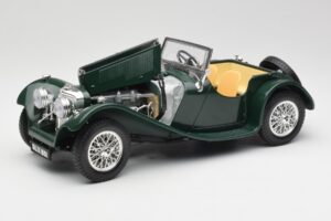 Jaguar SS 100 Roadster Green Bburago 1:18 3006 Diecast - image 2 of 8