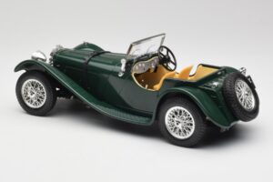Jaguar SS 100 Roadster Green Bburago 1:18 3006 Diecast - image 7 of 8
