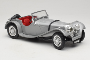 Jaguar SS100 Silver Bburago 1:18 3006-M2 Diecast - image 4 of 6