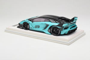Lamborghini Aventador Liberty Walk LB-Silhouette WORKS GT Evo Mint Green IVY 1:18 REMC001 Resin - image 5 of 7