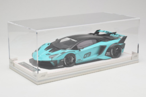 Lamborghini Aventador Liberty Walk LB-Silhouette WORKS GT Evo Mint Green IVY 1:18 REMC001 Resin - image 6 of 7