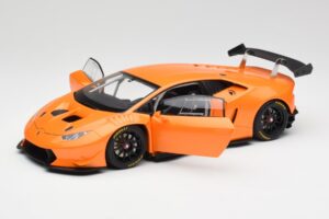 Lamborghini Huracan LP620-2 Super Trofeo Arancio Borealis Pearl Effect Orange AUTOart 1:18 81558 Diecast - image 2 of 8