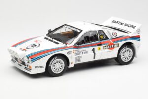 Lancia 037 Martini #1 W. Rohrl / C. Geistdorfer Winner Rally Monte Carlo 1983 Night Version Kyosho 1:18 08306A Diecast