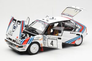 Lancia Delta HF 4WD #4 M. Alen / I. Kivimaki Martini Rally 1000 Lakes 1987 Kyosho 1:18 08960B Diecast - image 2 of 8