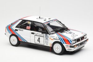 Lancia Delta HF 4WD #4 M. Alen / I. Kivimaki Martini Rally 1000 Lakes 1987 Kyosho 1:18 08960B Diecast - image 6 of 8