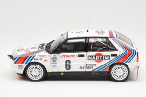 Lancia Delta HF 4WD #6 M. Biasion / T. Siviero Martini Rally Monte Carlo 1987 Kyosho 1:18 08960A Diecast - image 4 of 8