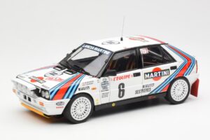 Lancia Delta HF 4WD #6 M. Biasion / T. Siviero Martini Rally Monte Carlo 1987 Kyosho 1:18 08960A Diecast