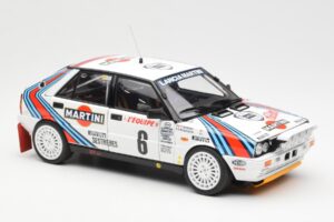 Lancia Delta HF 4WD #6 M. Biasion / T. Siviero Martini Rally Monte Carlo 1987 Kyosho 1:18 08960A Diecast - image 6 of 8