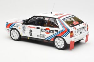 Lancia Delta HF 4WD #6 M. Biasion / T. Siviero Martini Rally Monte Carlo 1987 Kyosho 1:18 08960A Diecast - image 7 of 8