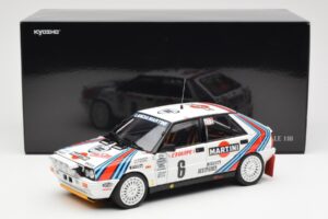 Lancia Delta HF 4WD #6 M. Biasion / T. Siviero Martini Rally Monte Carlo 1987 Kyosho 1:18 08960A Diecast - image 8 of 8