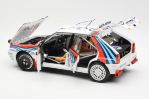 Lancia Delta HF Integrale Evo Martini #4 D. Auriol / B. Occelli Winner Rally Monte Carlo 1992 Kyosho 1:18 08348A Diecast - image 5 of 8