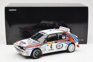 Lancia Delta HF Integrale Evo Martini #4 D. Auriol / B. Occelli Winner Rally Monte Carlo 1992 Kyosho 1:18 08348A Diecast - image 8 of 8