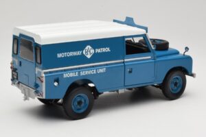 Land Rover Series III 109 Soft Top Motorway Patrol Blue Eagles Race 1:18 4403 Diecast - image 3 of 8