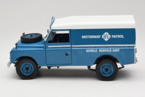 Land Rover Series III 109 Soft Top Motorway Patrol Blue Eagles Race 1:18 4403 Diecast - image 4 of 8